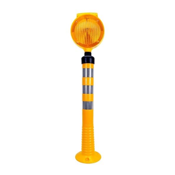 Set de delimitare galbenă cu intermitent rotund galben solar