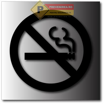 Indicatoare Personalizate din Aluminiu Fumatul Interzis