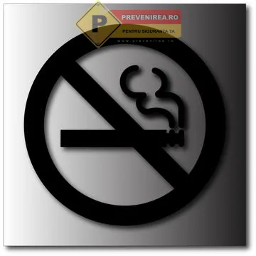 Indicatoare Personalizate din Aluminiu Fumatul Interzis