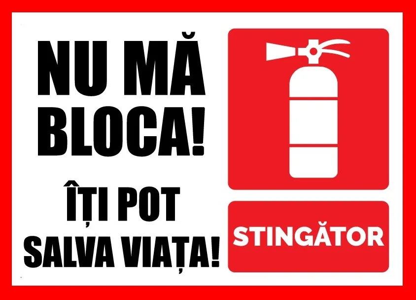 Placuta nu ma bloca iti pot salva viata stingator