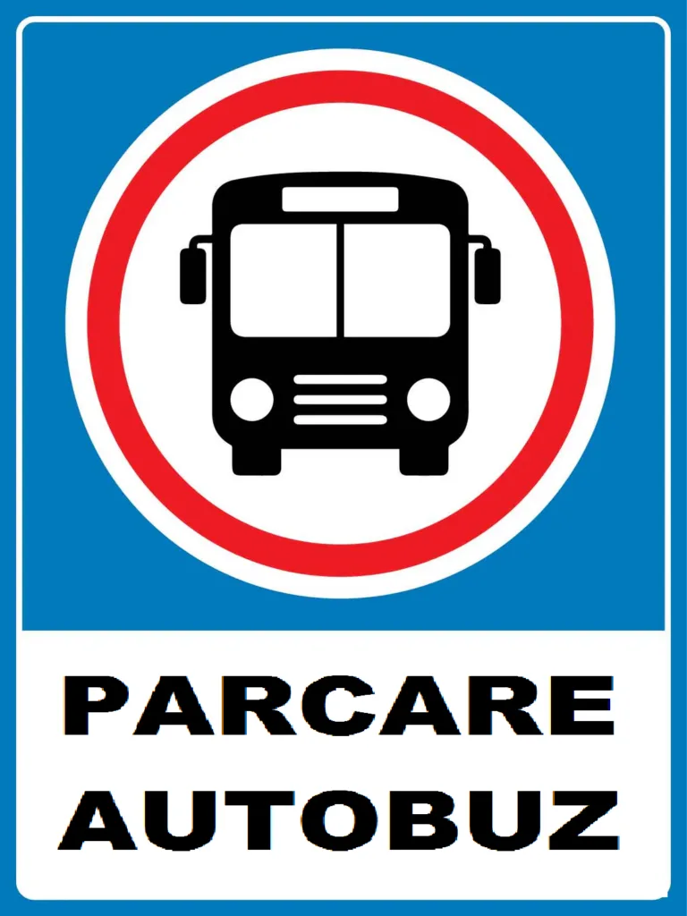 Placuta reflectorizanta pentru parcare autobuz