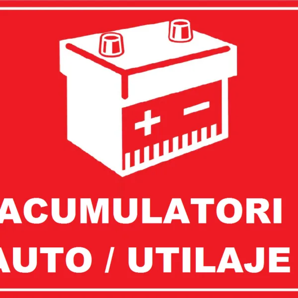 Placuta reflectorizanta pentru acumulatori auto utilaje
