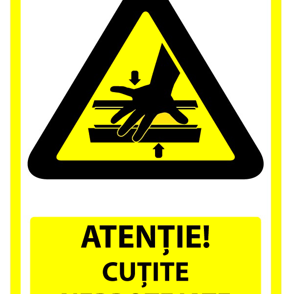 Semn pentru cutite neprotejate