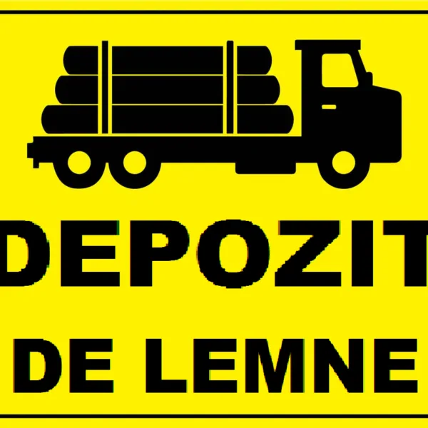 Placuta reflectorizanta pentru depozit de lemne