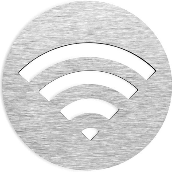 Semn WiFi INTERNET din Aluminiu Personalizat pentru Orice Spațiu