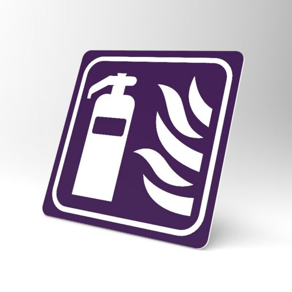 Placuta violet pentru stingator