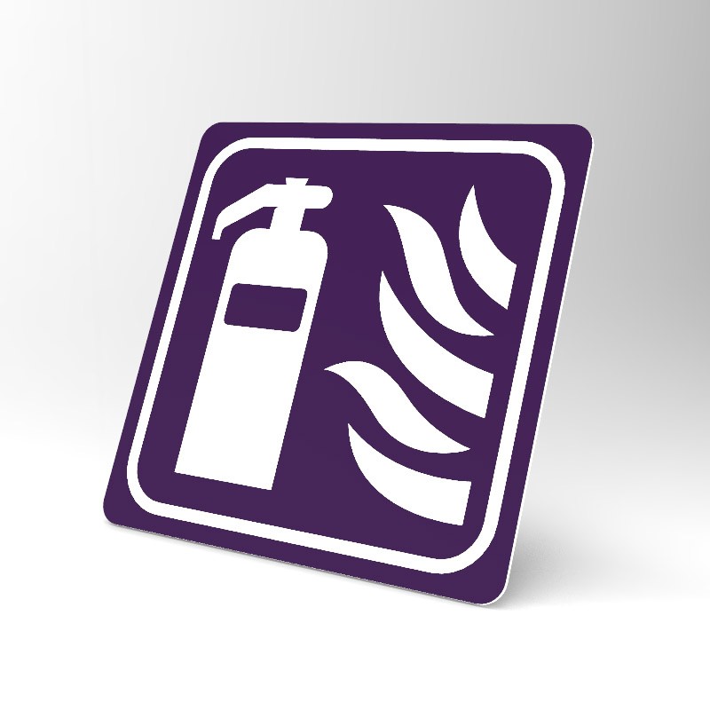 Placuta violet pentru stingator