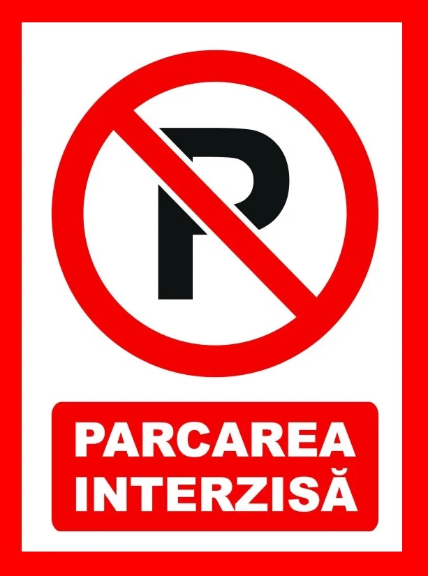 Placuta pentru parcare interzisa