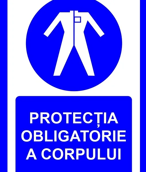 placuta pentru protectia obligatorie a corpului