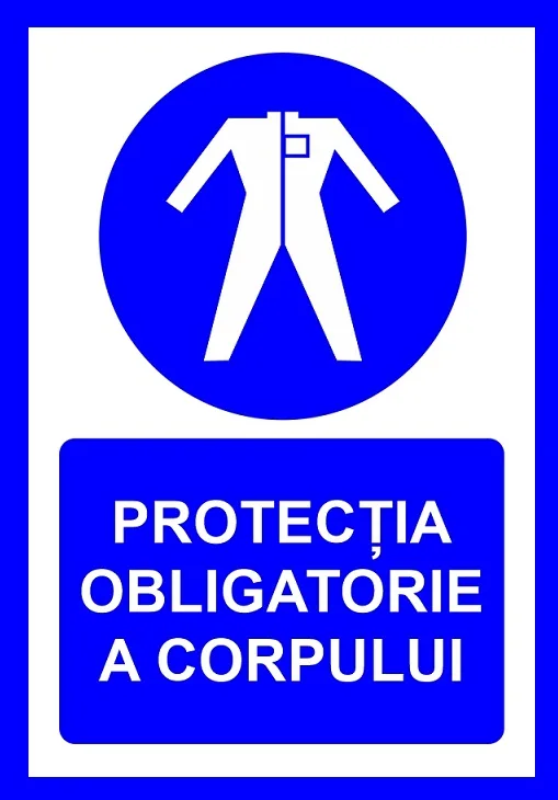 placuta pentru protectia obligatorie a corpului