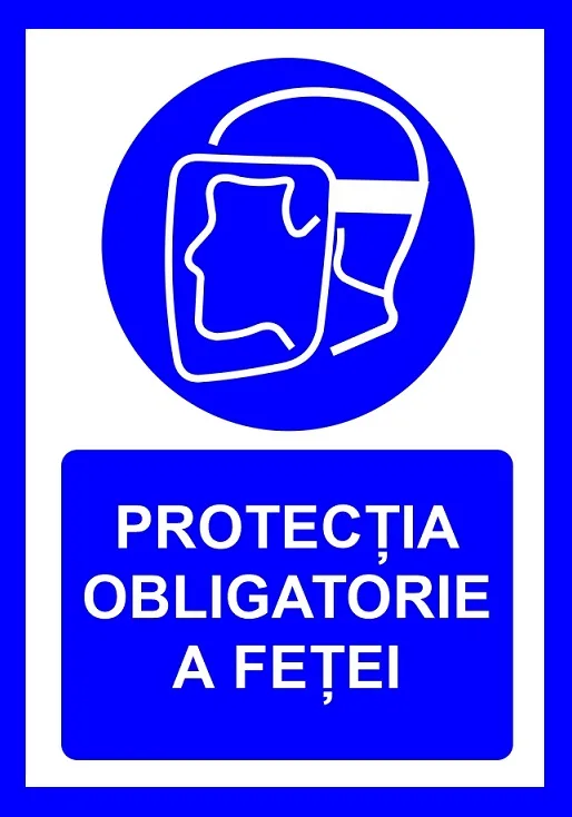placuta pentru protectia obligatorie a fetei