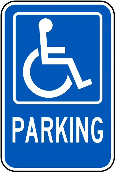 Semn Parcare Handicap - Rezervat Persoanelor cu Nevoi Speciale