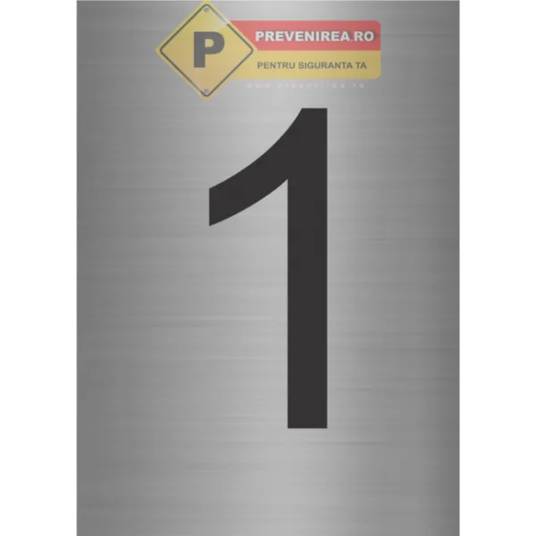 Plăcuțe din Aluminiu cu Numere Personalizate - Marcaj Rezistent pentru Uz Industrial și Comercial