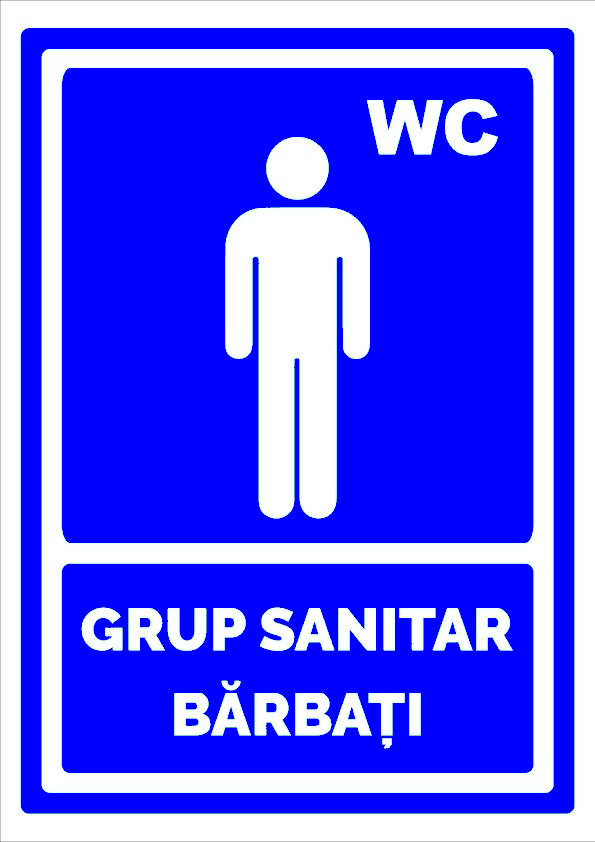 Semn de grup sanitar barbati