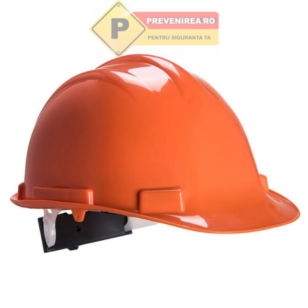 Cască de protecție portocalie - Durabilitate și personalizare pentru orice șantier