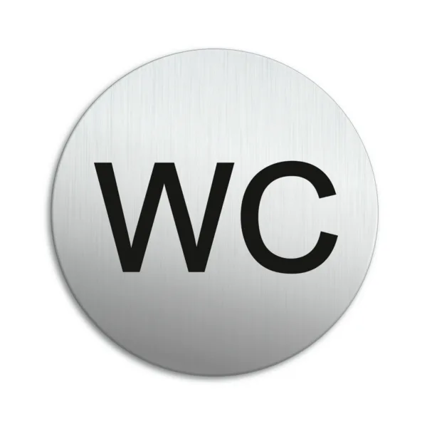 Semn de toaletă WC Unisex din Aluminiu