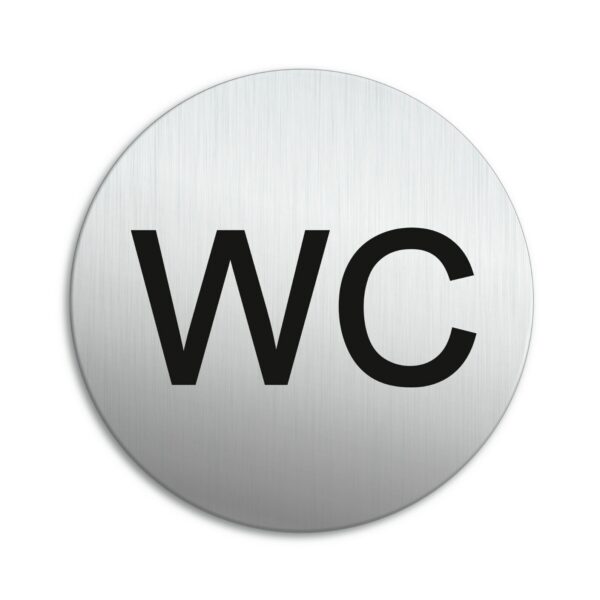 Semn de toaletă WC Unisex din Aluminiu