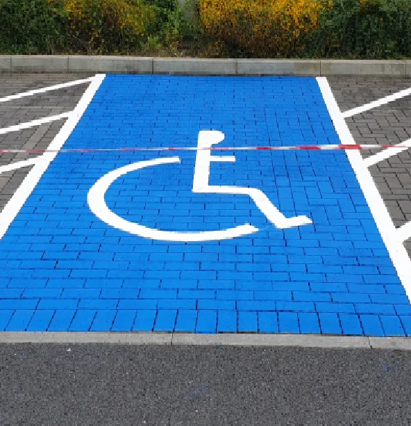 Vopsea pentru asfalt si beton albastra