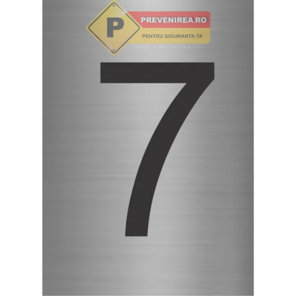 Plăcuțe din aluminiu pentru identificare profesională - numerotare echipamente, hoteluri și restaurante