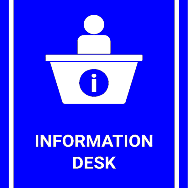 Information Desk sign