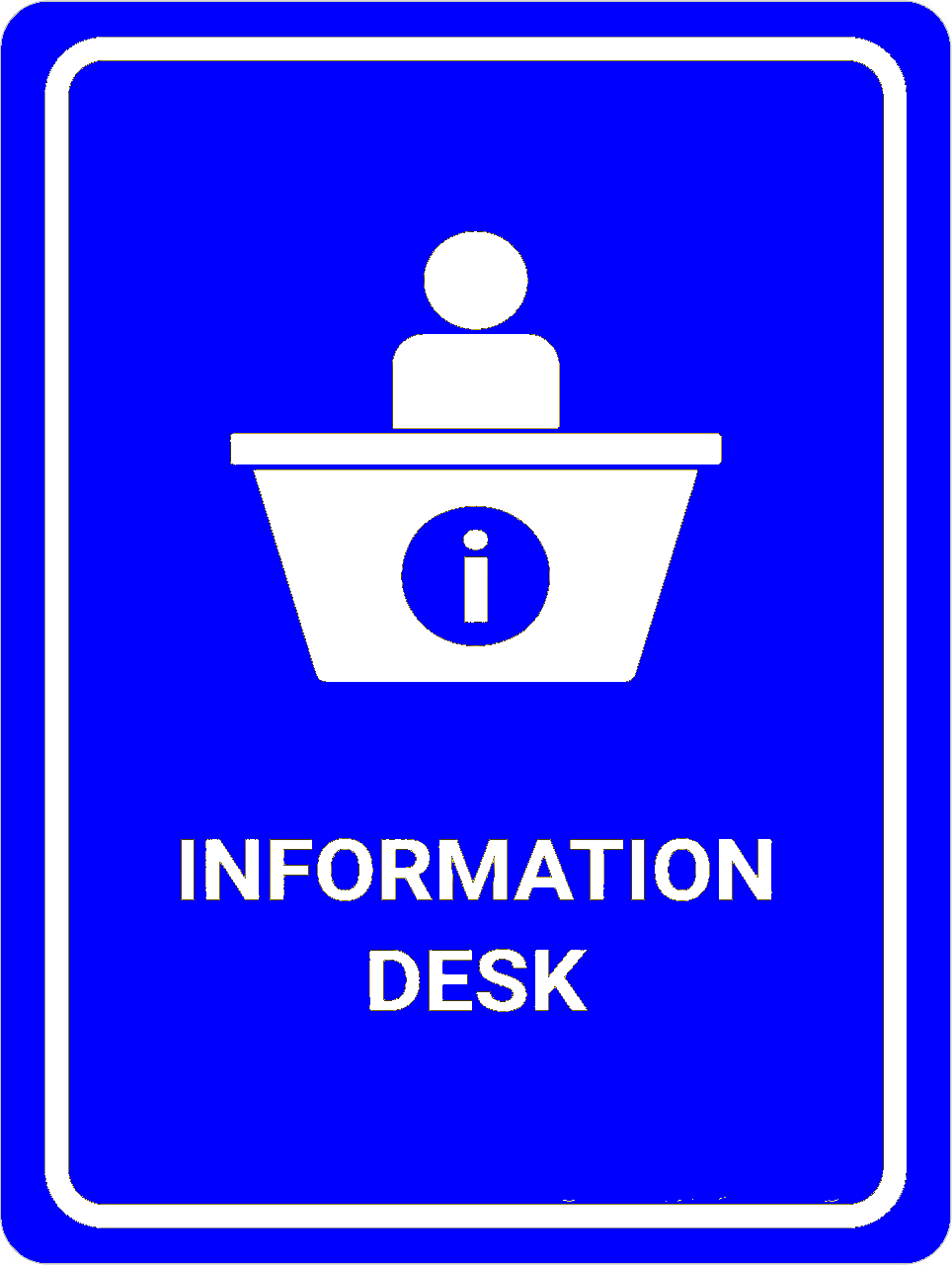Information Desk sign