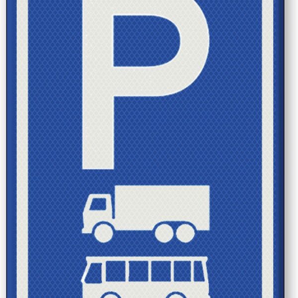 Semn de parcare pentru camioane și autobuze