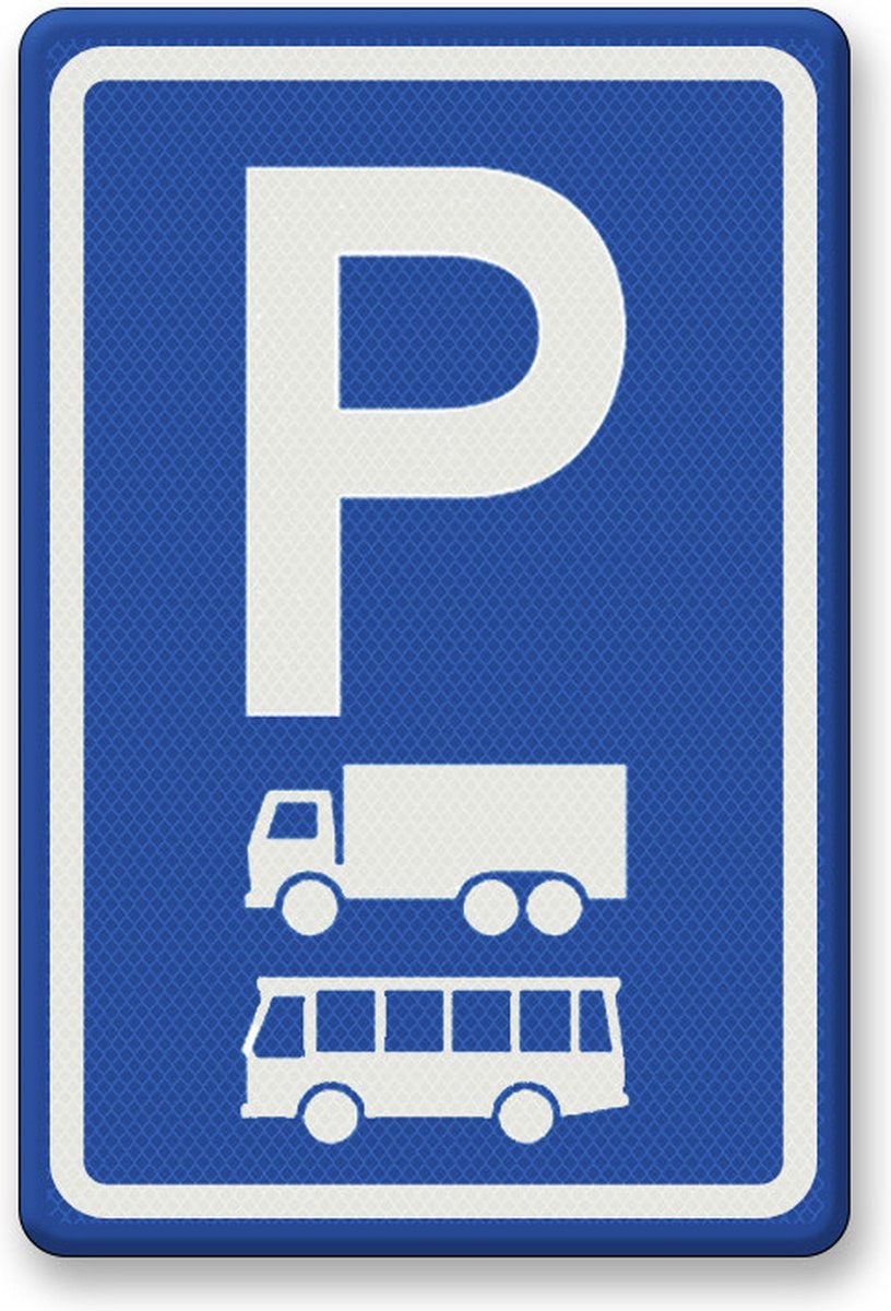 Semn de parcare pentru camioane și autobuze