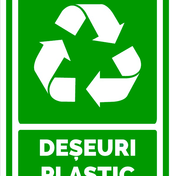 Semn pentru deseuri plastic