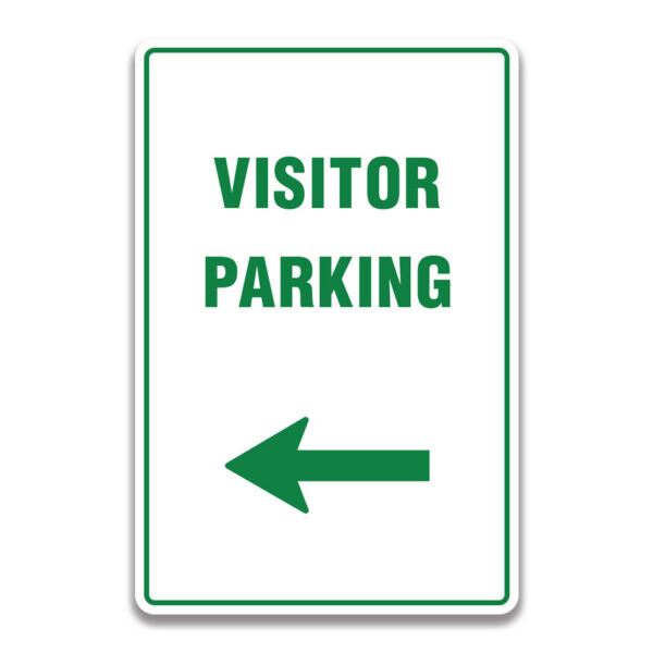 VISITOR PARKING LEFT SIGN