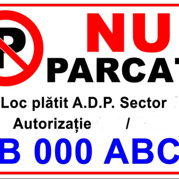 indicator nu parcati loc platit