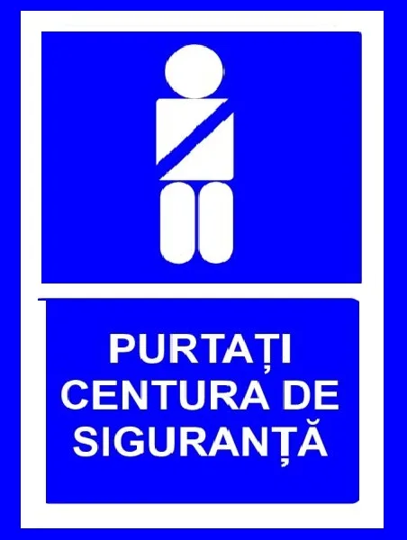 placuta purtati centura de siguranta