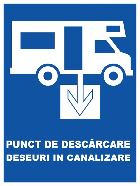 Placuta pentru rulote punct de descarcare deseuri in canalizare