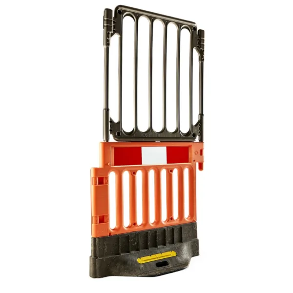 Barieră și gard modular PVC - Protecție rapidă și sigură pentru șantier și spații publice