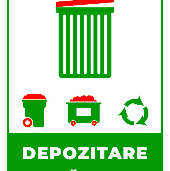 Semn pentru depozitare zilnica deseuri