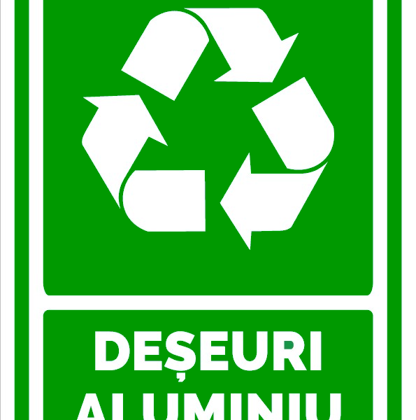 Semn pentru deseuri aluminiu