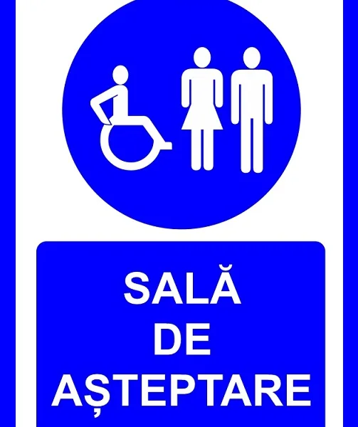 placuta pentru sala de asteptare