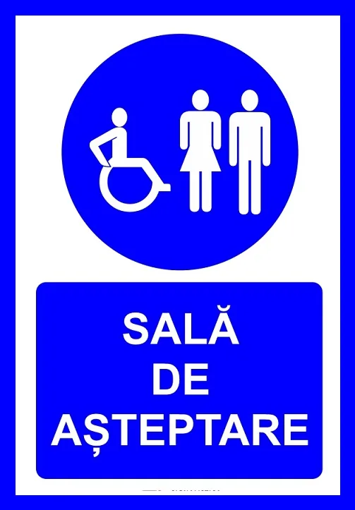 placuta pentru sala de asteptare