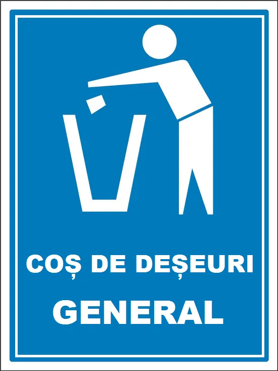 Placuta pentru cos de deseuri general