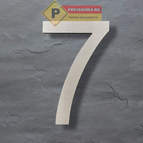 Numarul 7 aluminiu