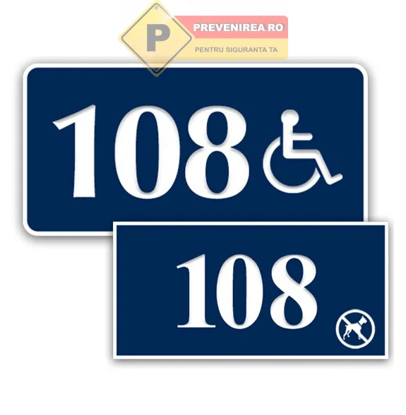 Placuta pentru usa restaurante