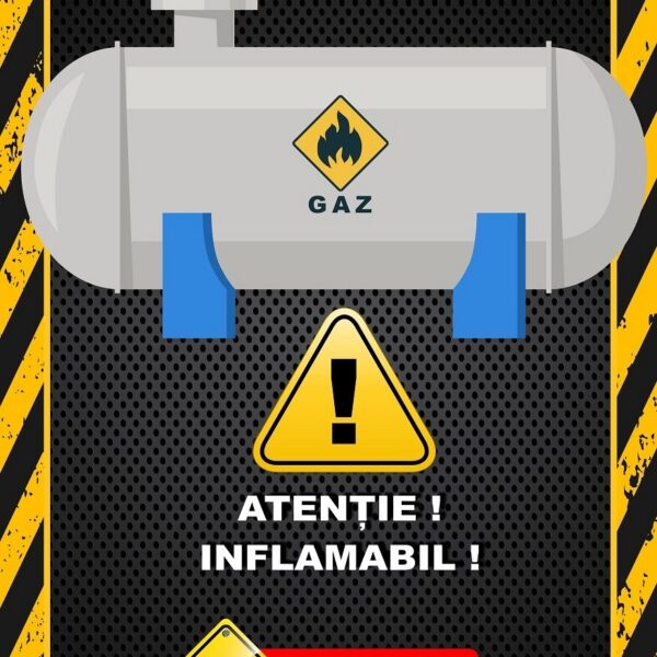 Afișe Profesionale pentru GPL și Gaze - Conform Normelor de Siguranță