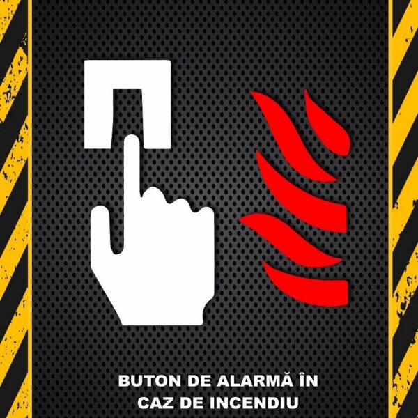 Afișe de Siguranță pentru Butoane de Alarmă la Incendiu