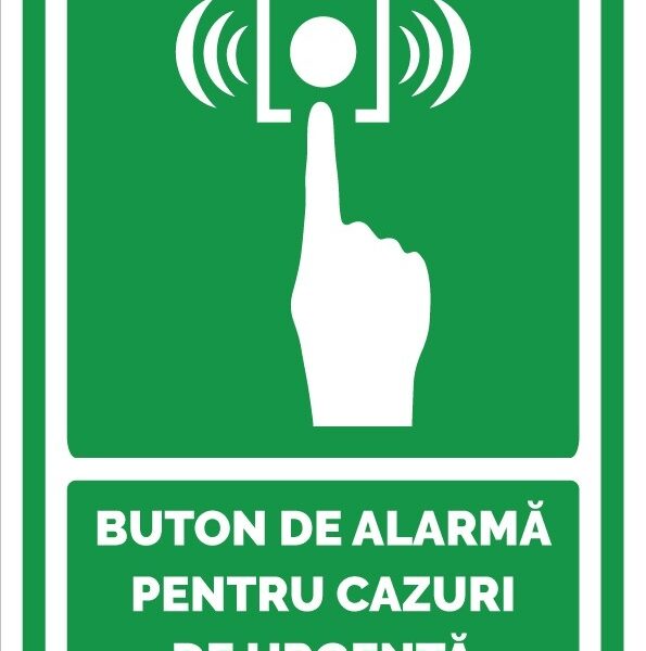 Indicator de securitate cu buton de alarmă pentru urgențe - alertare rapidă și eficientă