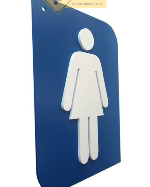 Indicator Bărbat și Femeie din Plastic - Semnalizare WC, Toaletă și Spații Sanitare
