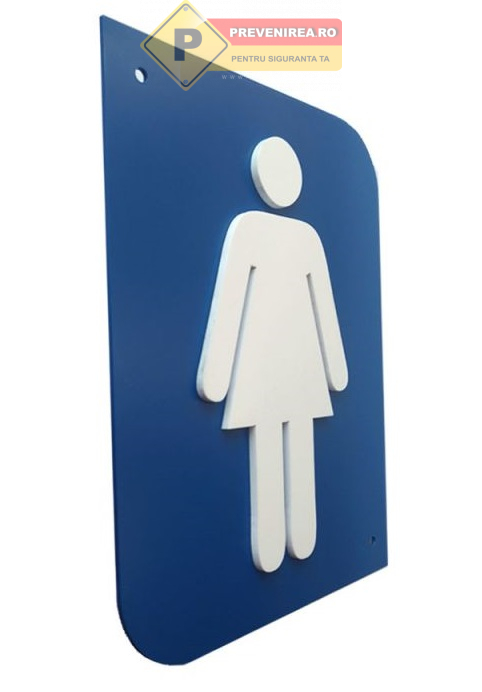 Indicator Bărbat și Femeie din Plastic - Semnalizare WC, Toaletă și Spații Sanitare