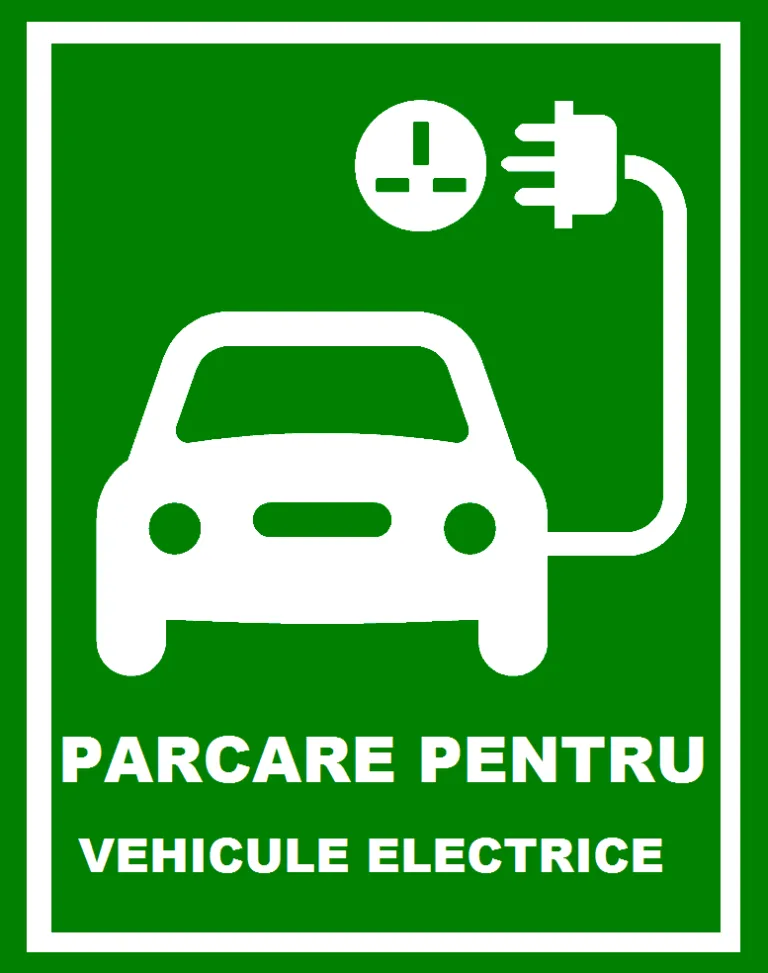 Placuta parcare pentru vehicule electrice