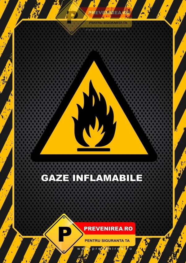 Afișe Instrucțiuni Gaze - Respectă Regulile și Protejează Angajații