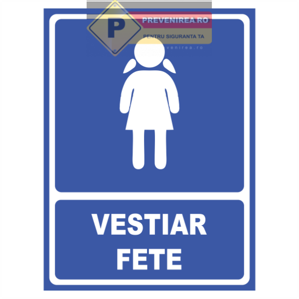 Semn pentru vestiar fete