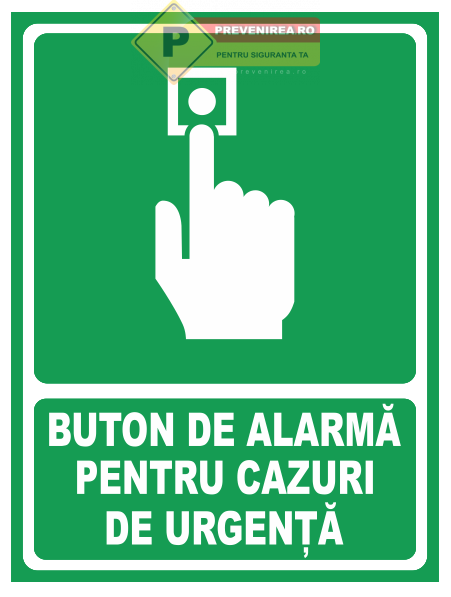 Indicator Buton Alarmă de Urgență” - Semnalizare pentru Sisteme de Alarmare