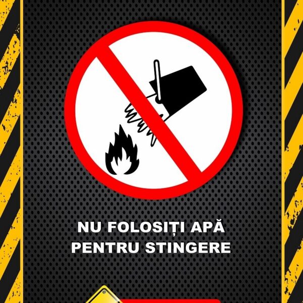 Afișe de Prevenire a Incendiilor și Instrucțiuni de Stingere